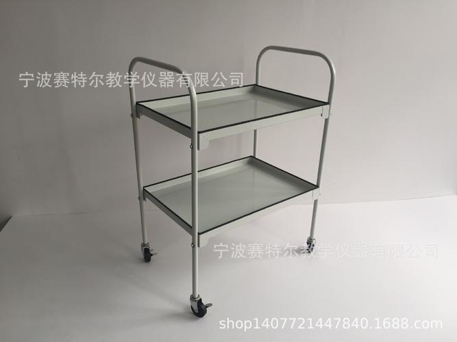 双层教学仪器车 灵活高效的实验室移动工作台